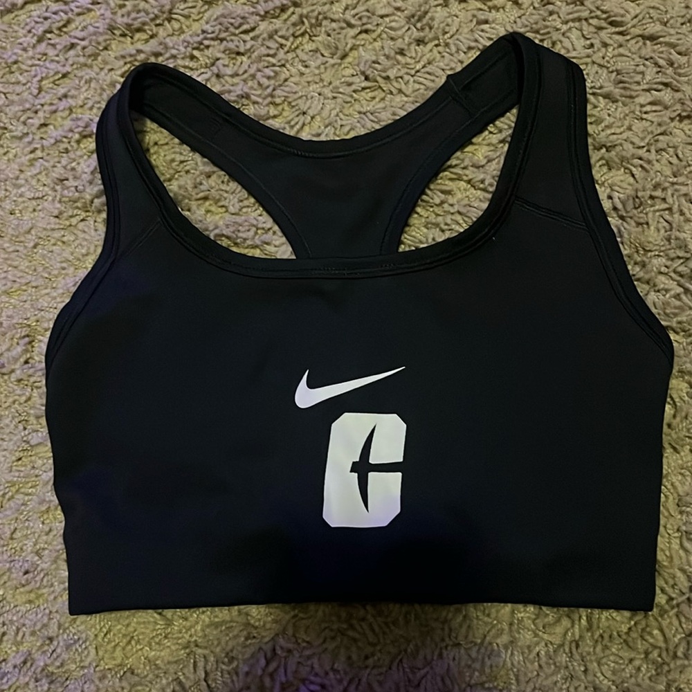 nike sports bra with charlotte logo